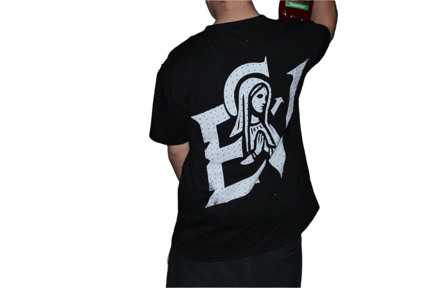 *(PRE-ORDER)* black Rhinestones “Estrellas” shirt